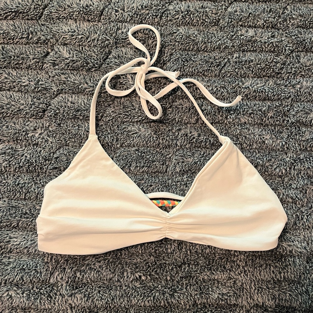 LSpace white bikini top